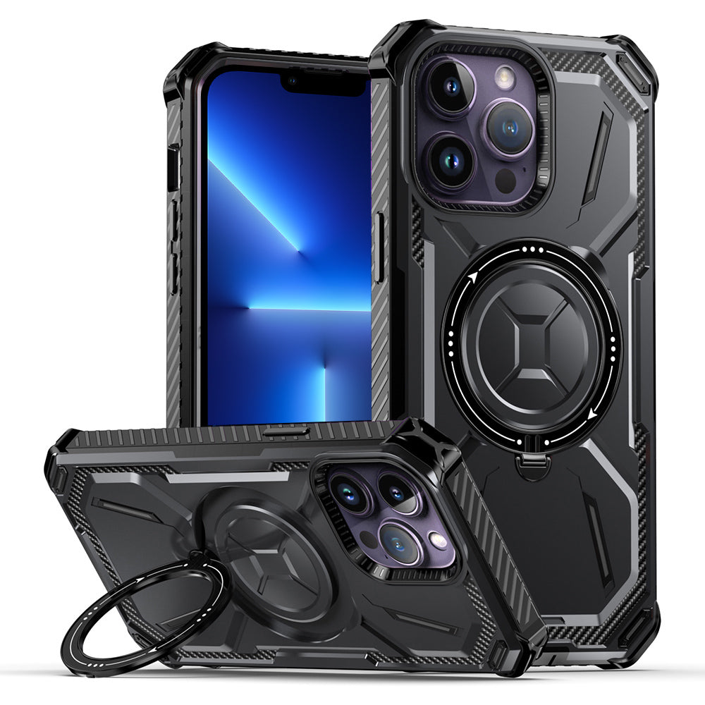 Til iPhone 13 Pro Max Kickstand Magnetic Case PC TPU Telefon Cover Kompatibel med MagSafe Til iPhone 13 Pro Max Kickstand Magnetic Case PC TPU Telefon Cover Kompatibel med MagSafe